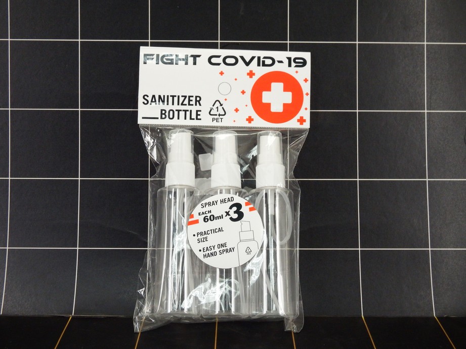 GE - Botol Spray Transparant 60 ml Isi 3 Pcs