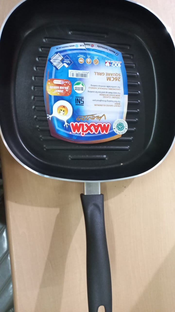 Maxim Valentino Square Grill Teflon 25 Cm