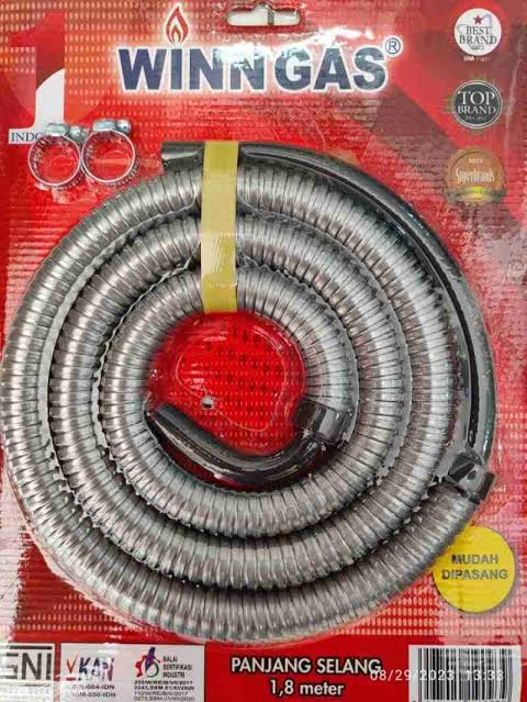 Selang Kompor Gas Fleksibel Winn Gas 1,8 Meter