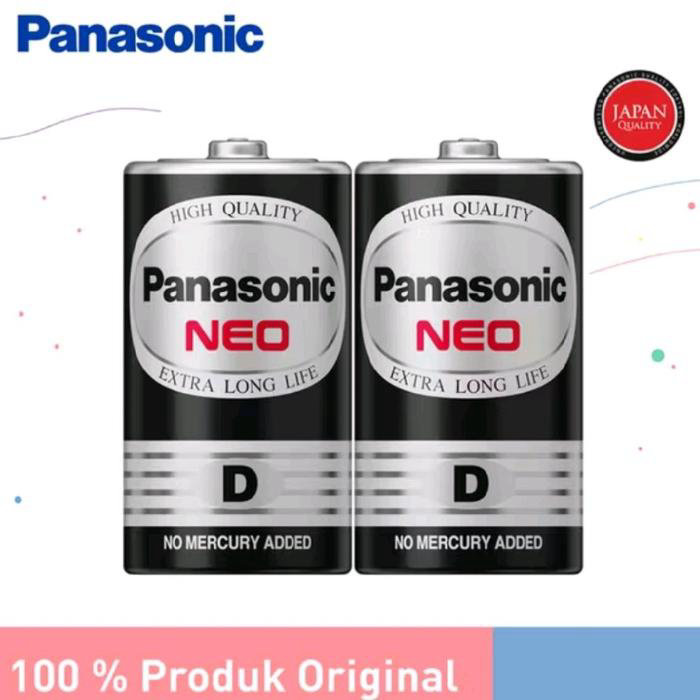 PANASONIC - Baterai NEO Hitam Type D 2 Pcs