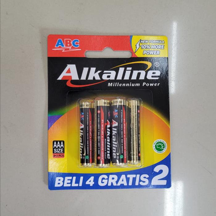 ABC - Baterai Alkaline AAA 6 pcs