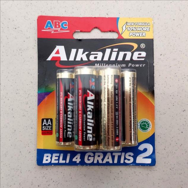ABC - Baterai Alkaline AA 6 pcs