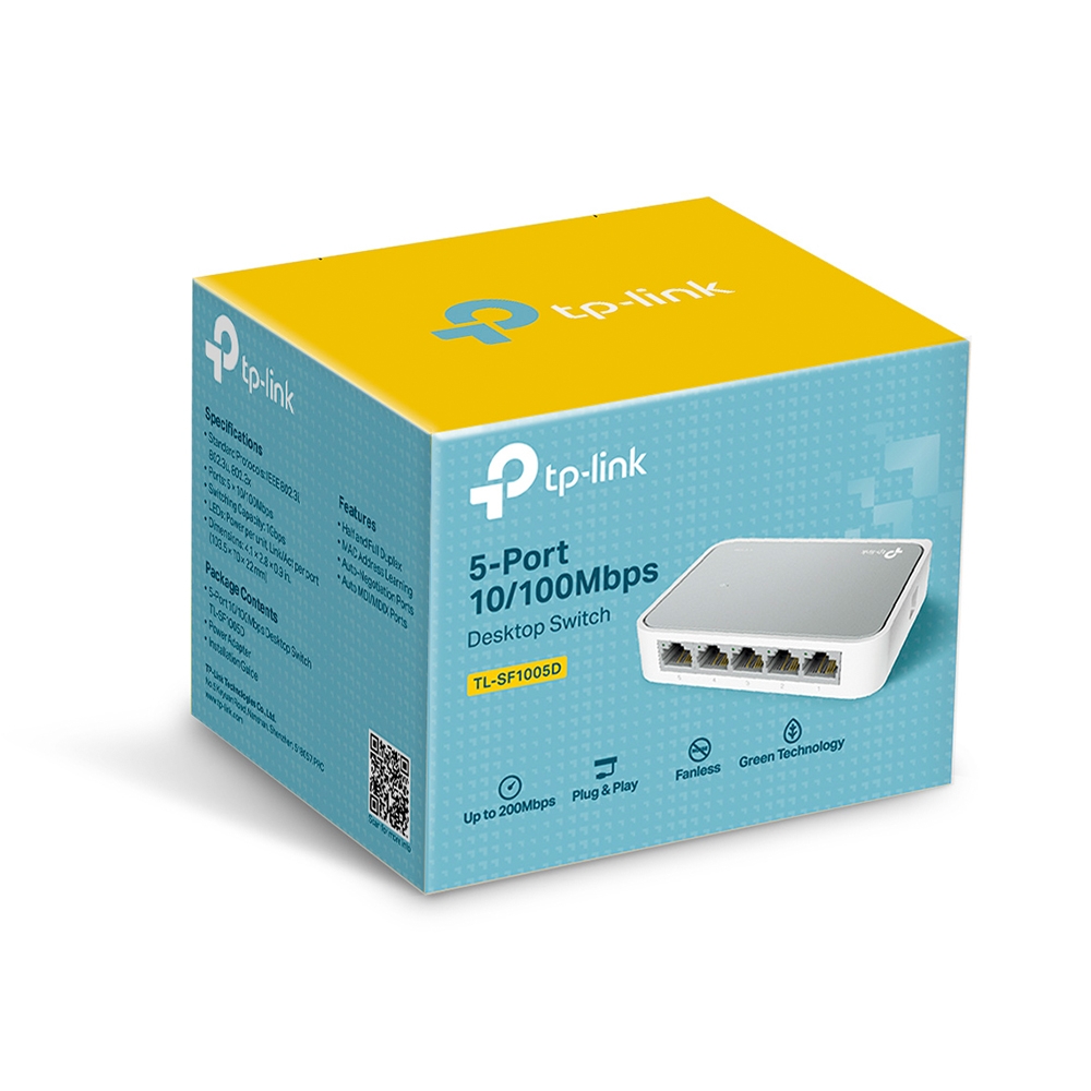 TP-Link Switch Hub 5 Port TL-SF1005D 10/100 Mbps