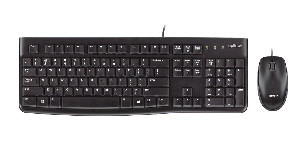 Logitech Keyboard Mouse Combo MK120 USB Set