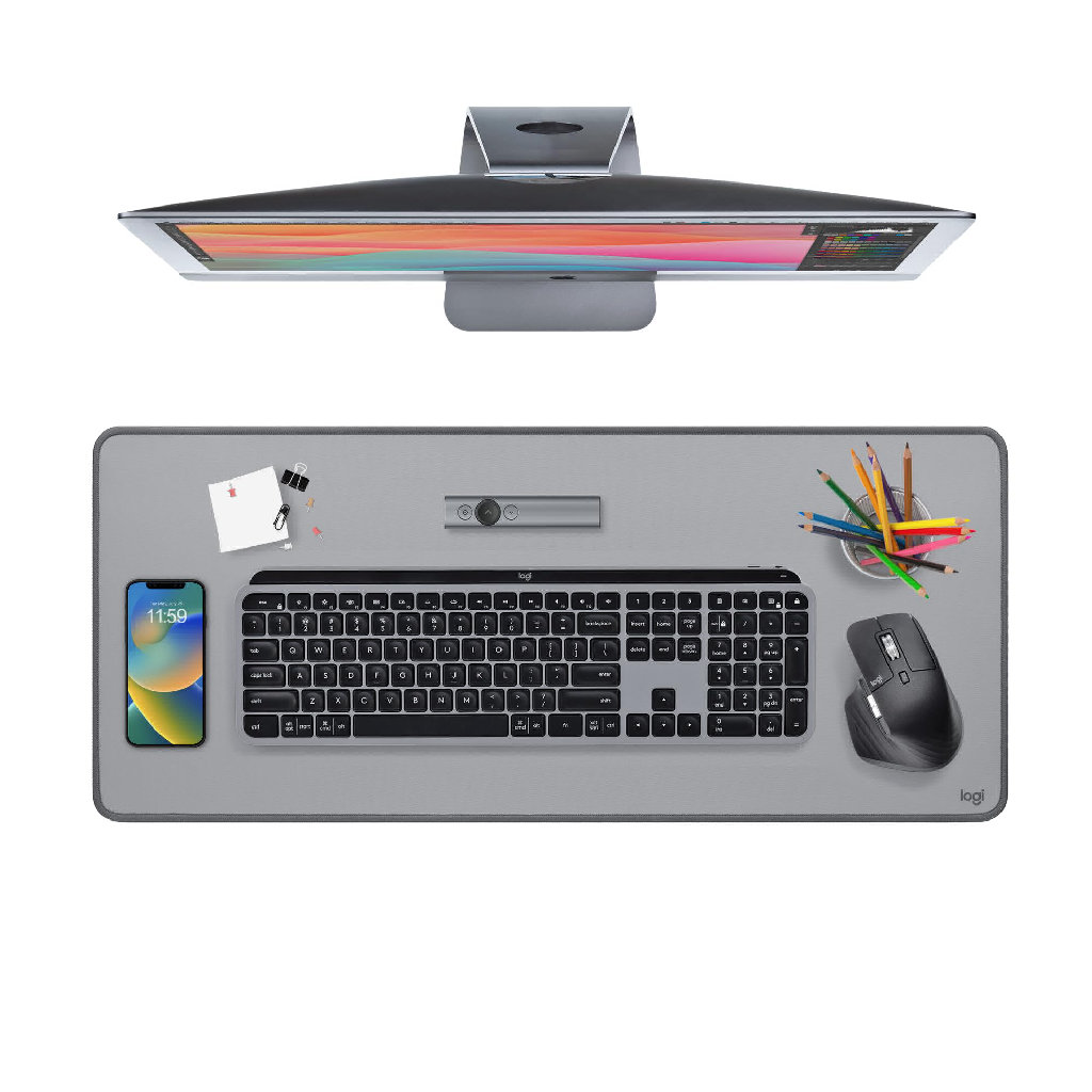 Logitech Desk Mat Studio Series Mid Grey