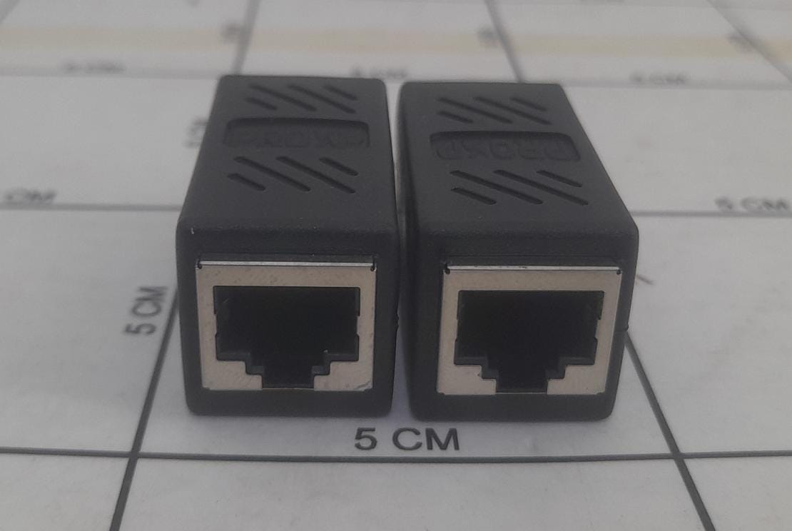 PROXP RJ45 COUPLER/BAREL CONNECTOR 1 TO 1, 2 Pcs