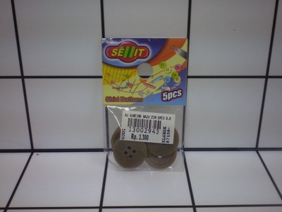 Kancing Baju 2cm Isi 5 Pcs