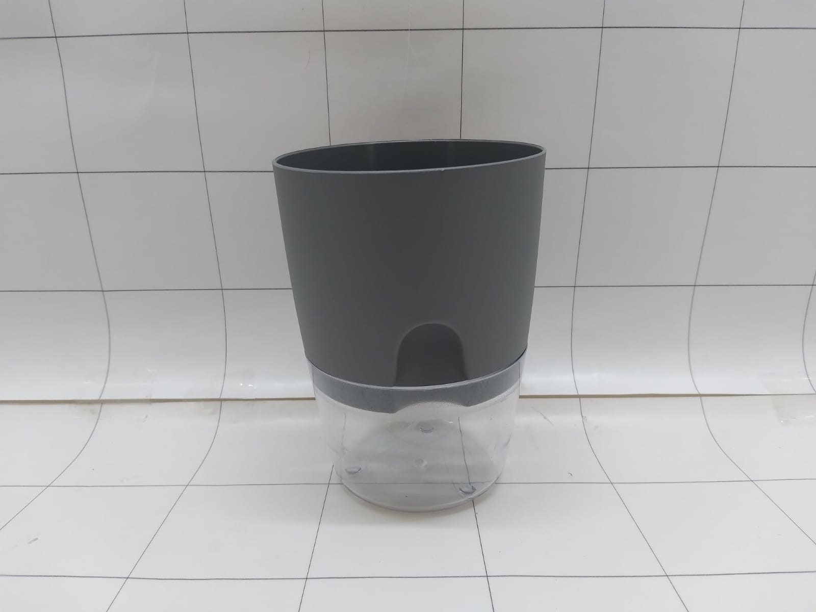 Pot Hidroponik 8 Cm Warna Abu-Abu