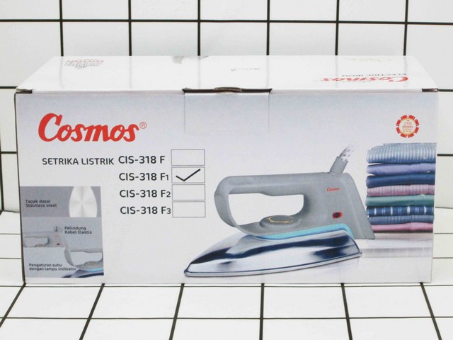 Cosmos CIS318 - Setrika Stainless 400 Watt / Dry Iron Anti Lengket