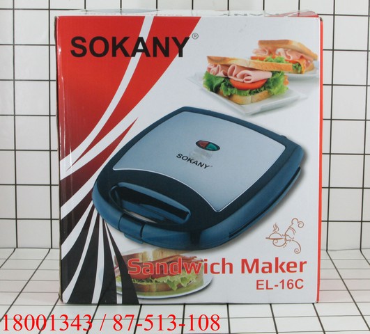 Pemanggang Roti Sandwich Maker Sokany EL-16C