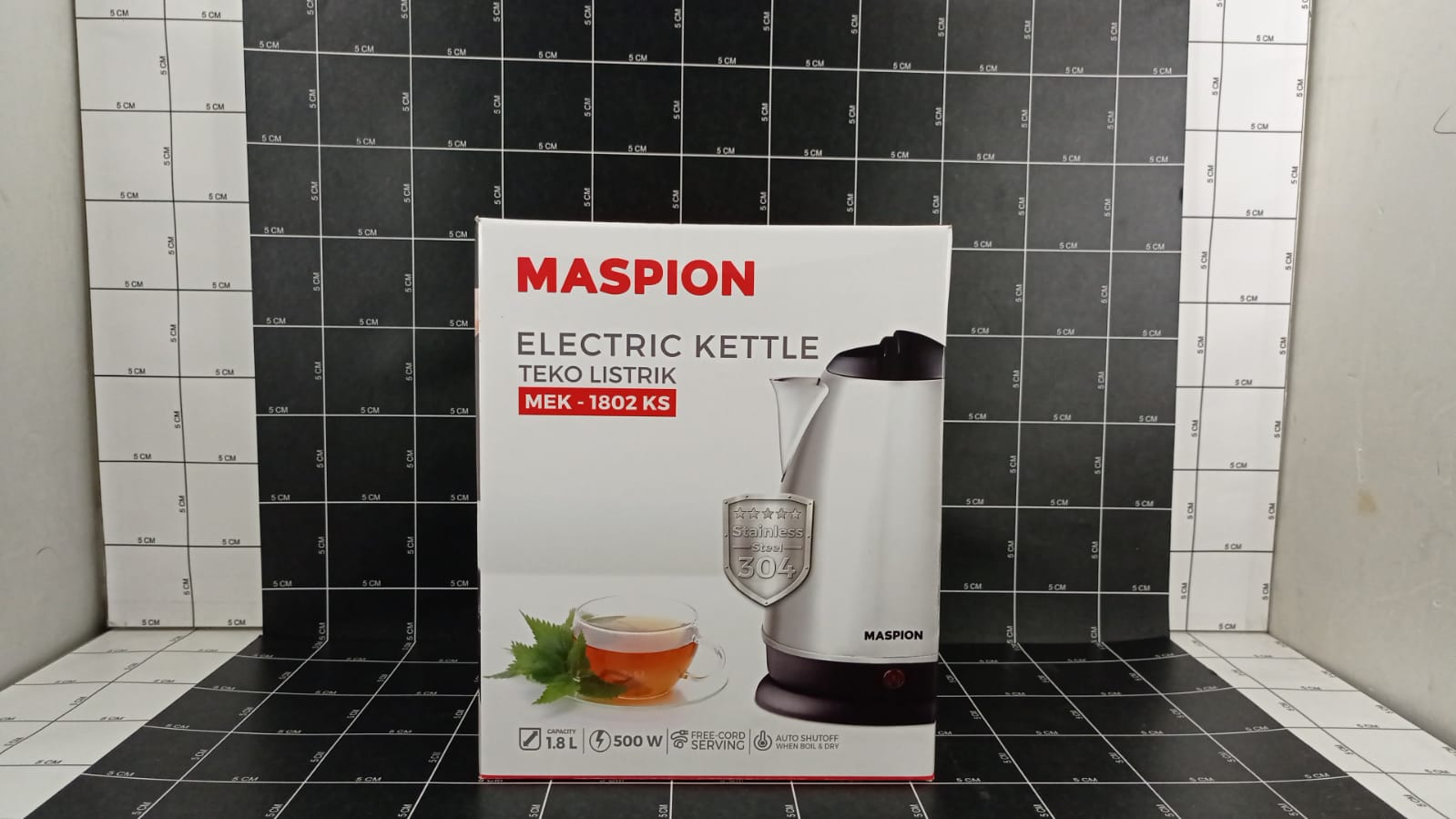 MASPION KETTLE ELECTRIC MEK1802, TEKO ELEKTRIK MASPION 1,8L