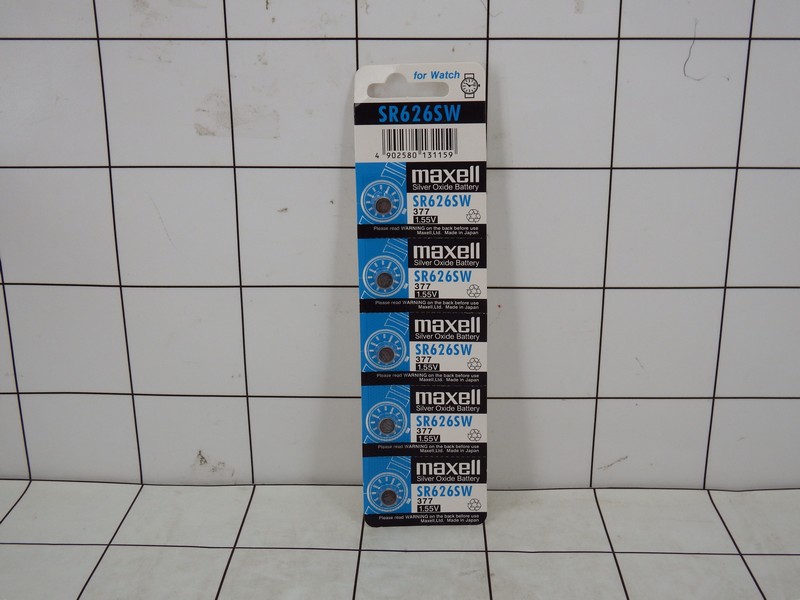 Battery Coin Maxell SR621BP5XXX 1,55 Volt