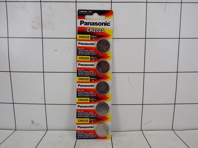 Battery Coin Psonic CR2025 BP5 170 mAh (to 2.0 volts) (Rated at 15K ohms at 21°C) Typical 3.0 Volts Typical
