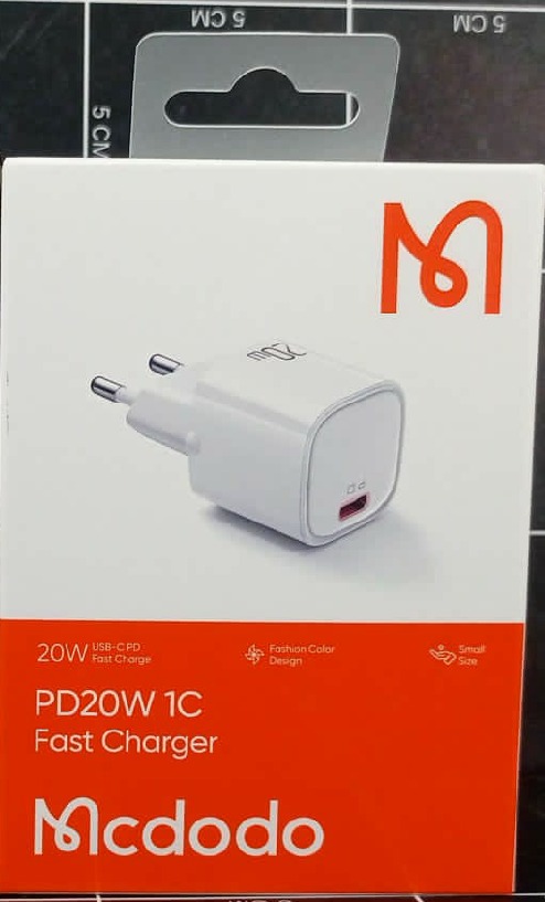 MCDODO CH-4020 Kepala Adaptor Type C iPhone 13 14 20W PD Fast Charger
