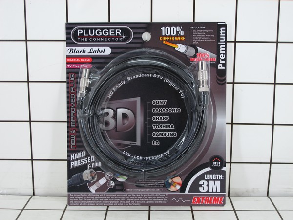 GE - Kabel Konektor Antena TV 3 Meter