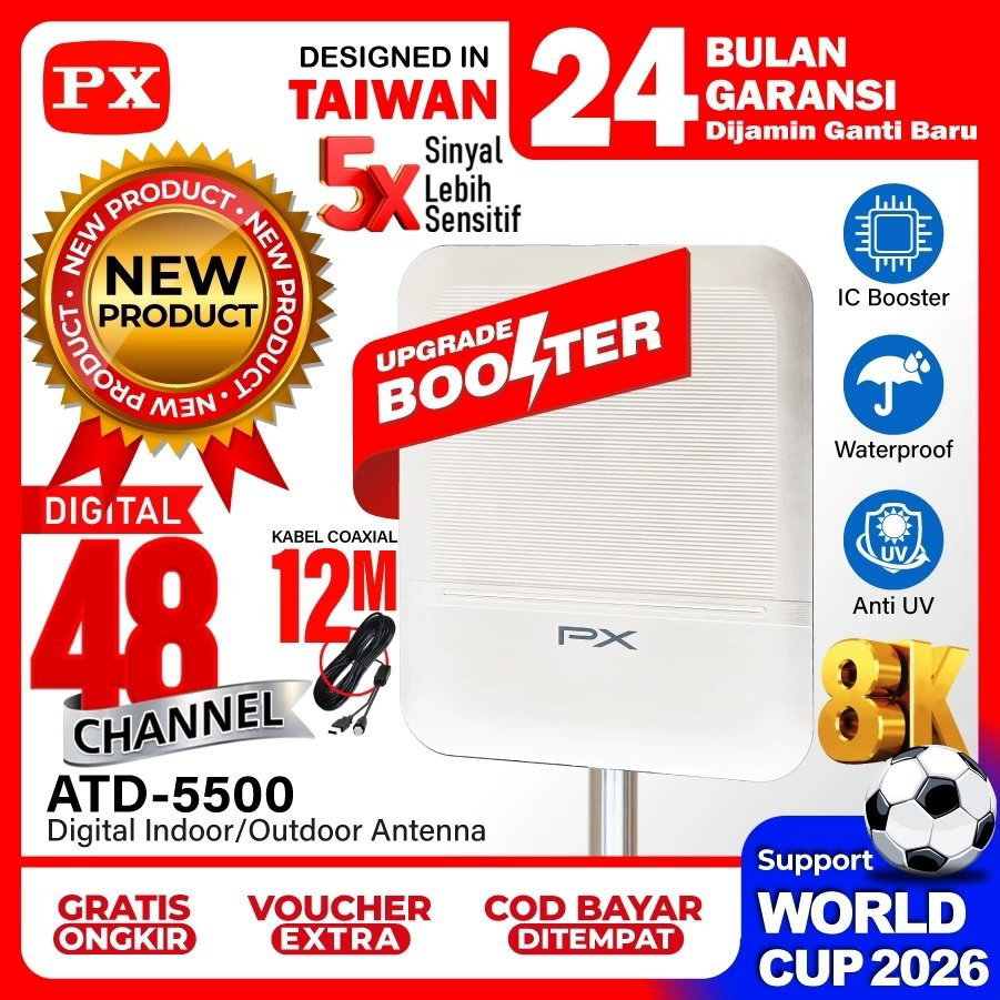 Antena Digital PX ATD-5500 6 Volt