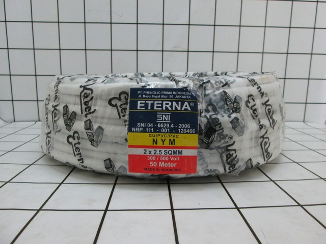 Eterna Kabel NYM 2x2,5mm Per Meter
