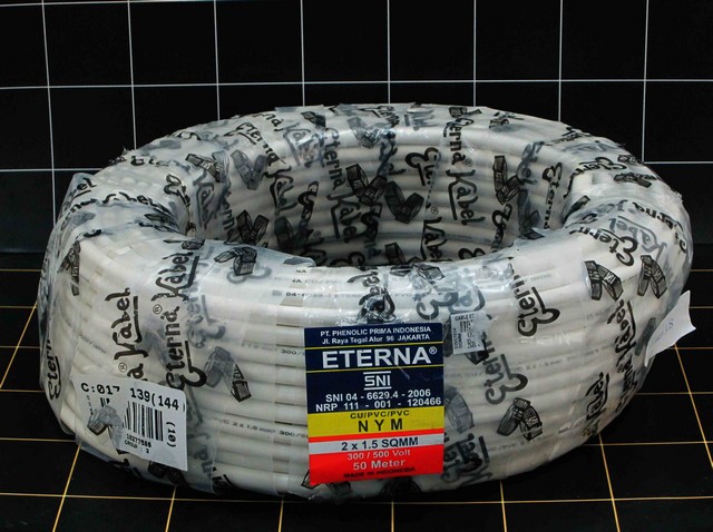Eterna Kabel NYM 2x1,5mm Per Meter