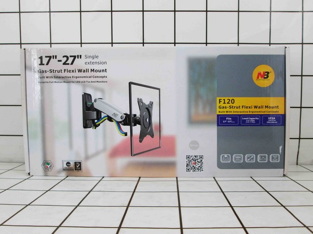 North Bayou Bracket TV F120 Gas-Strut 17-27 Inci