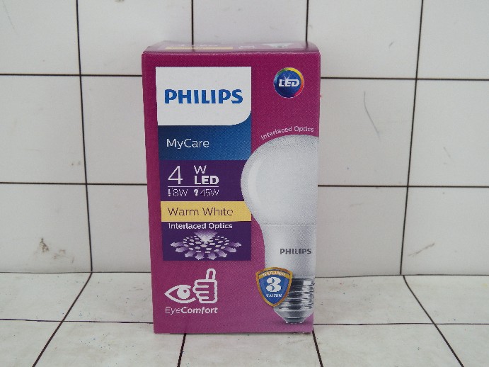 PHILIPS - Lampu LED Bulb 4 Watt Warm White