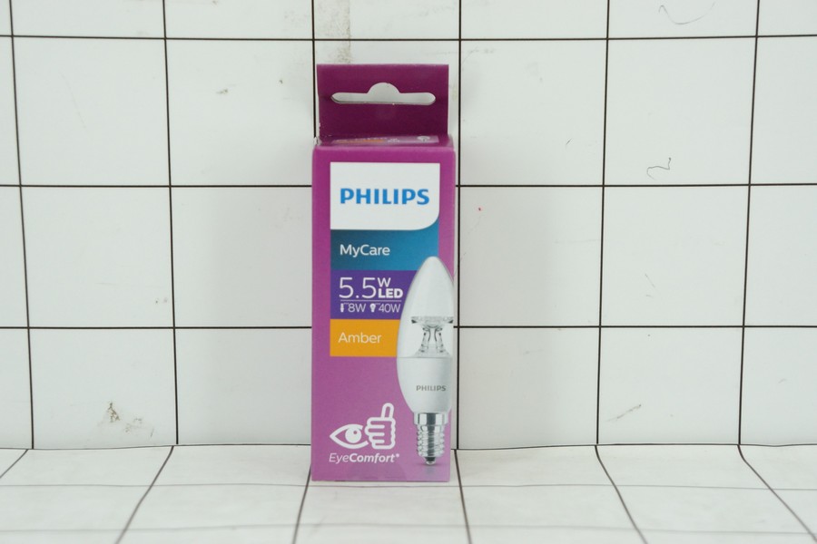 LAMPU PHILIPS LED Cndl 5.5W E14 WW 2 Liter 5.5 Watt