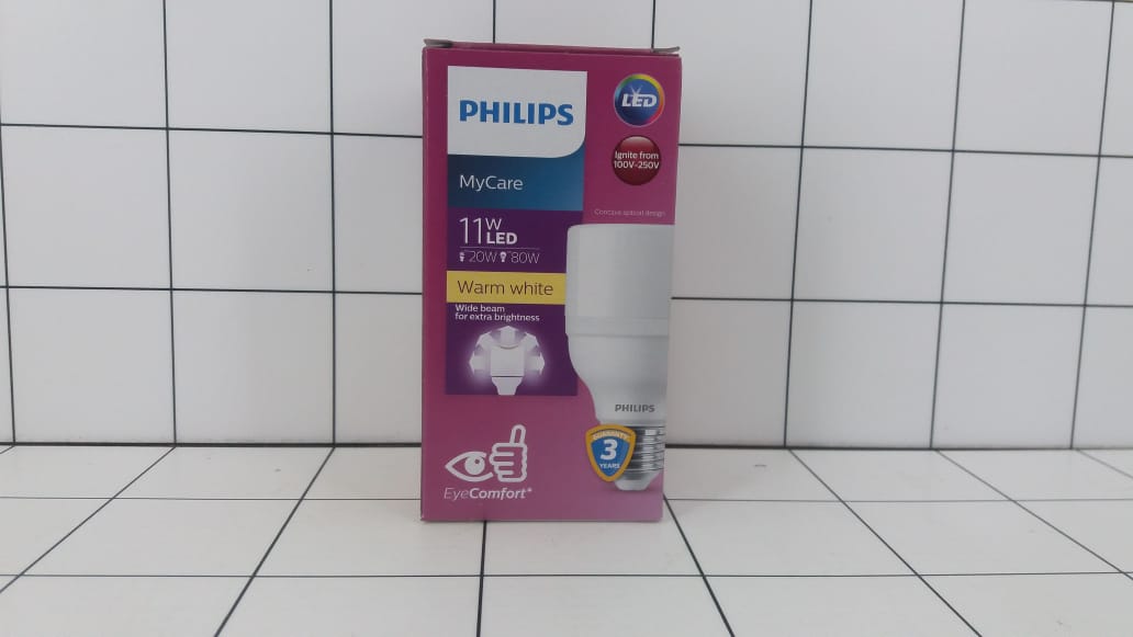 Philips - Lampu LED Bright 11W Warm White