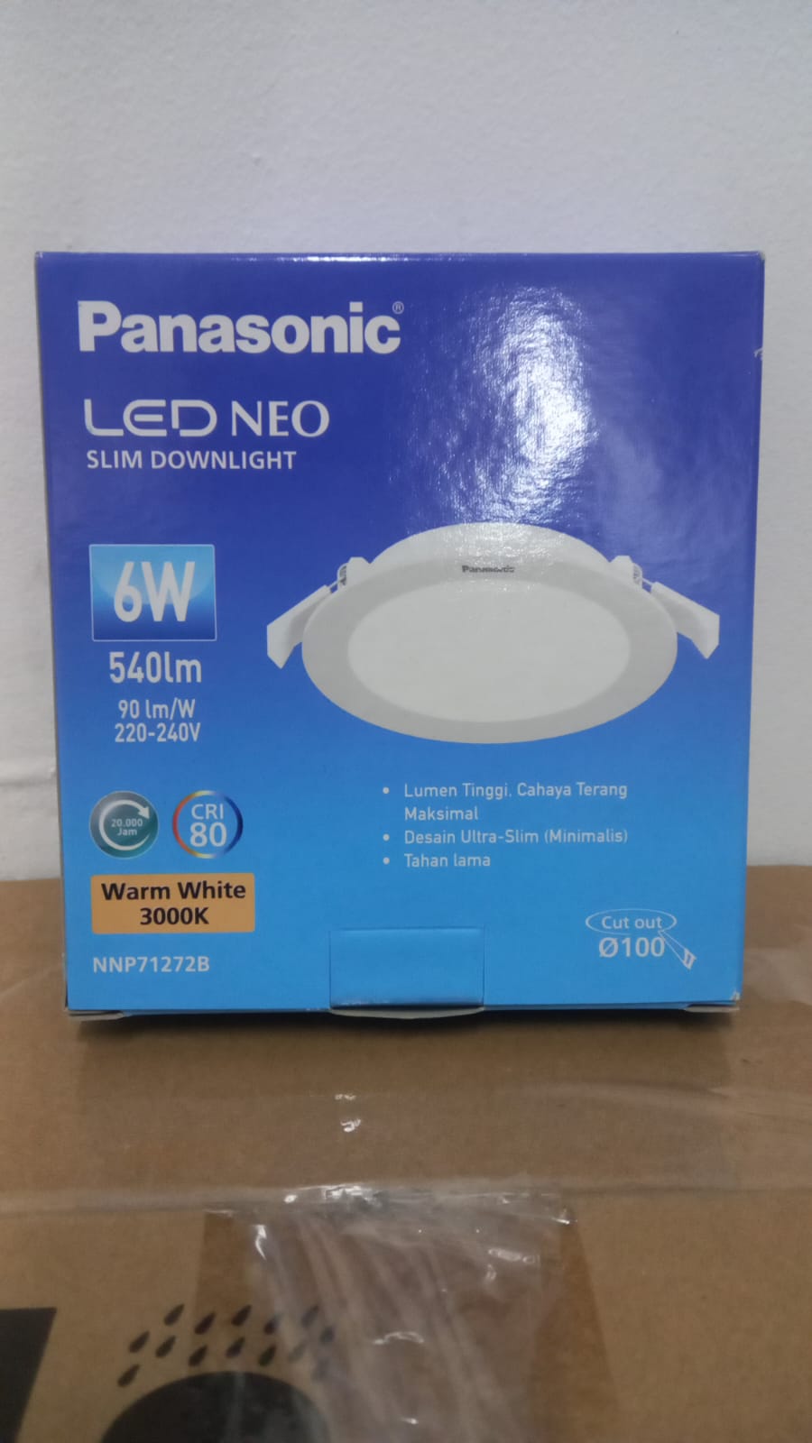 PANASONIC - Lampu Slim Down Light Warm White 6 Watt