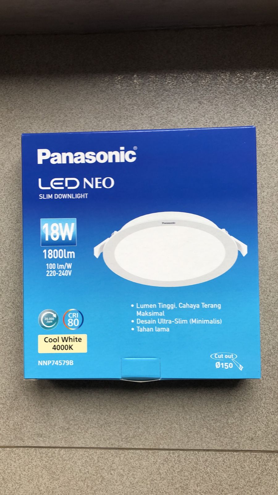 PANASONIC Downlight LED NEO Slim 18W 18 Watt 4000K NNP74579