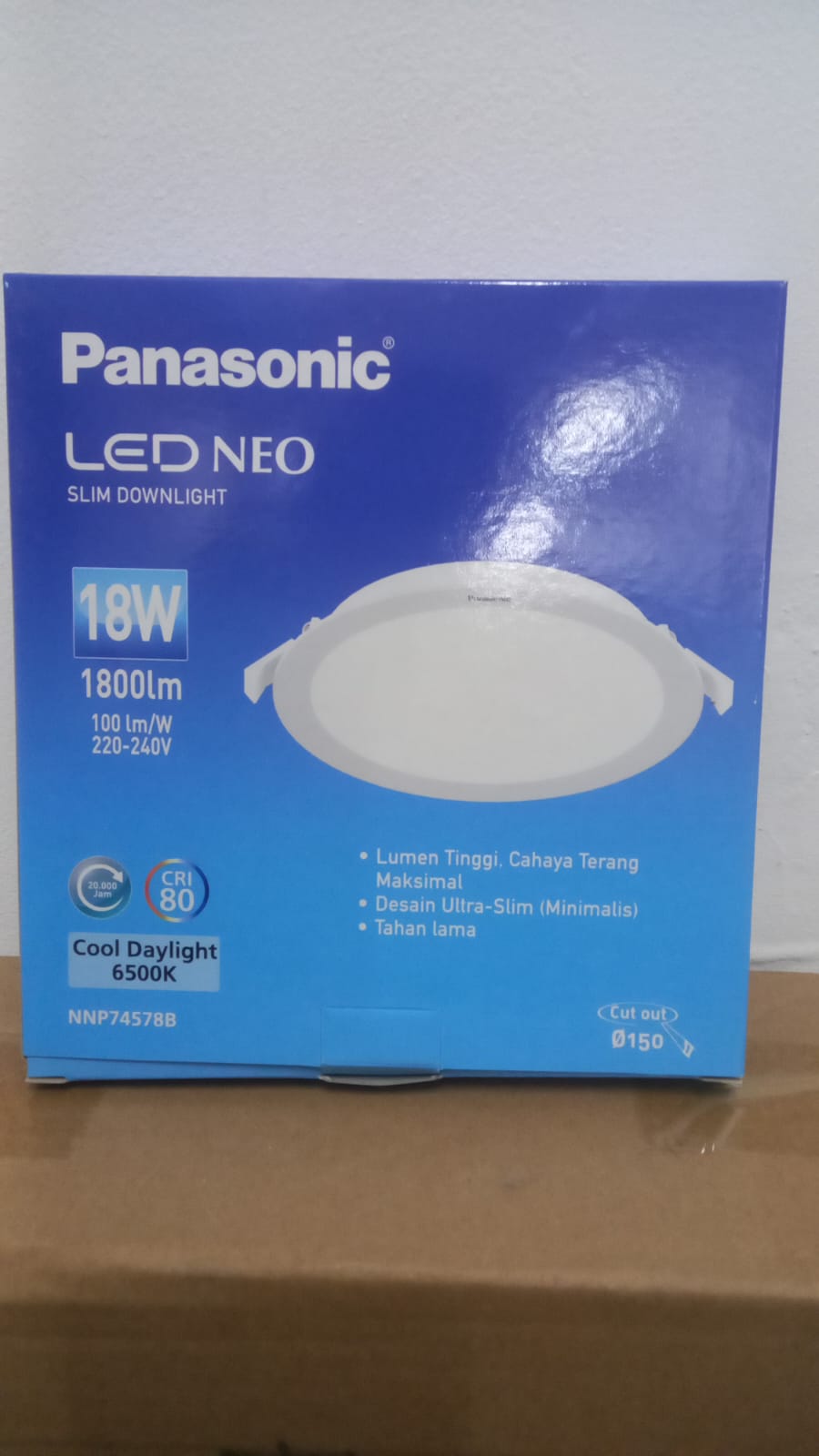 PANASONIC - Lampu Slim Down Light Cool Daylight 15 Watt