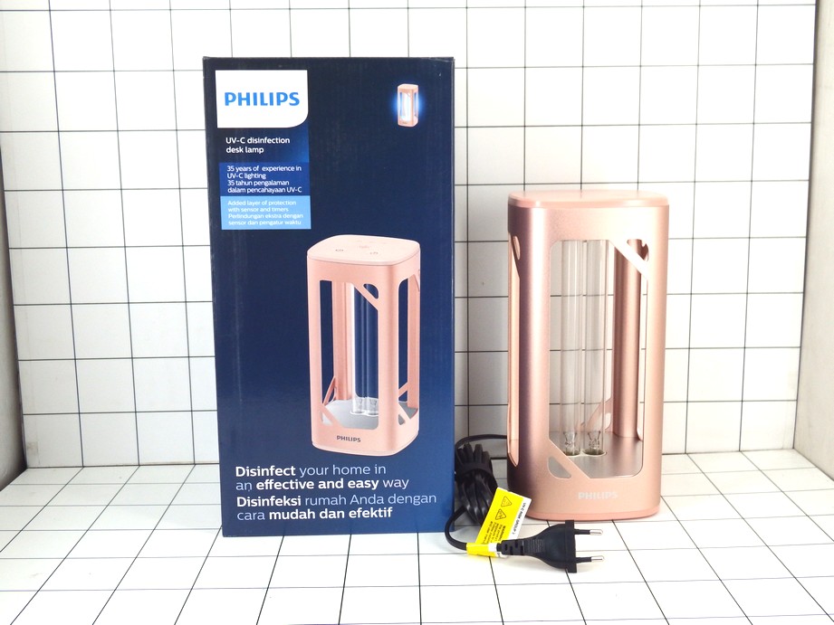 PHILIPS - Lampu Sterilizer UV-C Disinfectan Desk Lamp Pink