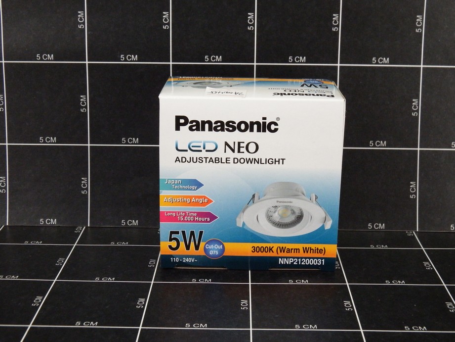 Panasonic Downlight LED Adjustable 5W Warn White