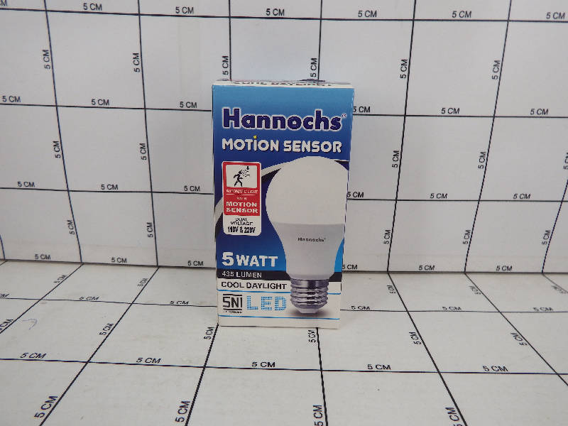Hannochs Motion Sensor Lampu LED Putih 5W