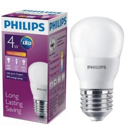 PHILIPS Lampu LED Bohlam Mycare 4Watt Warm White Bulb