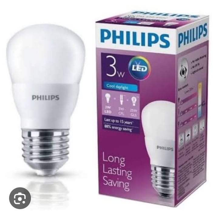 PHILIPS Lampu LED Bulb My Care 3Watt Warna Putih CD P45