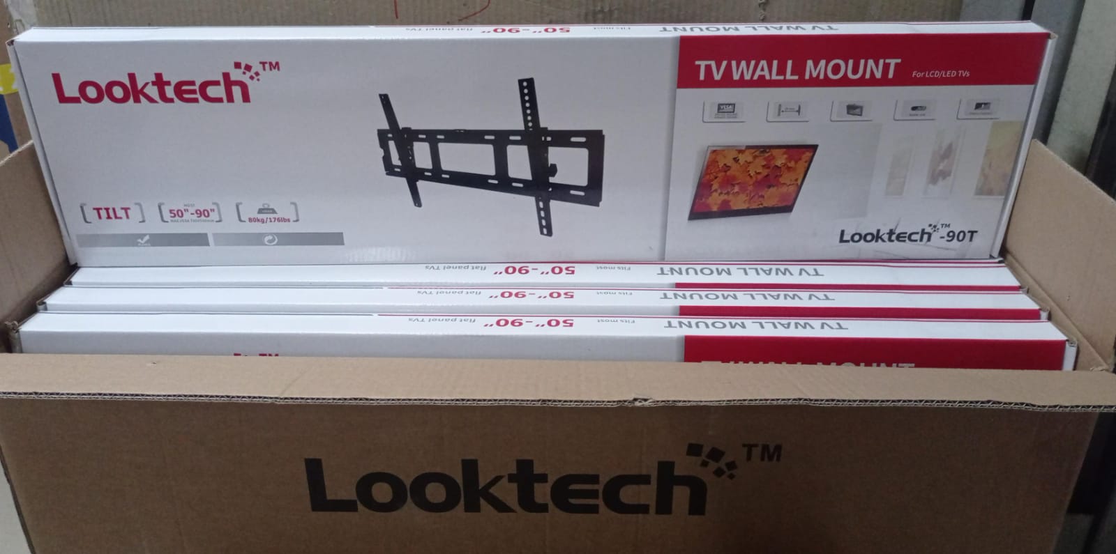 LOOKTECH Bracket TV 90T Untuk TV 50-90 Inch Bracket Dinding Wall Bracket
