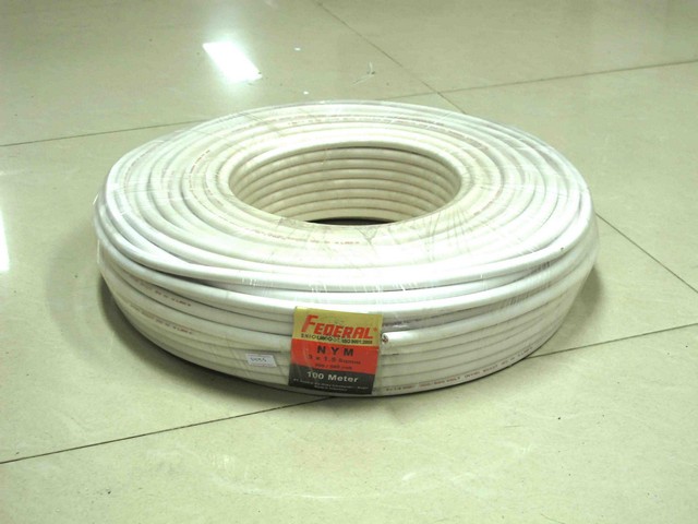 Federal Kabel NYM 3x1,5mm Putih Per Meter