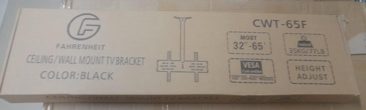 Fahrenheit Bracket TV Ceiling Wall CWT-65F
