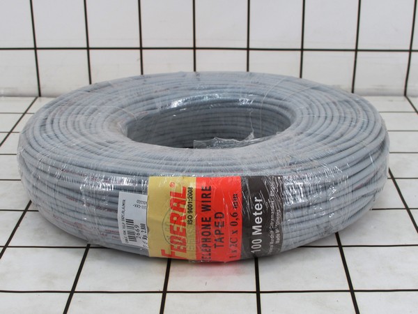 Federal Kabel Telepon 1x2 Core 0,6mm Per Meter