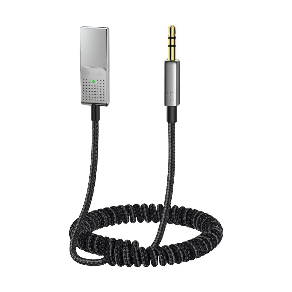 Mcdodo Car Wireless Bluetooth Receiver USB To Aux 3.5mm CA-8700 – Hitam