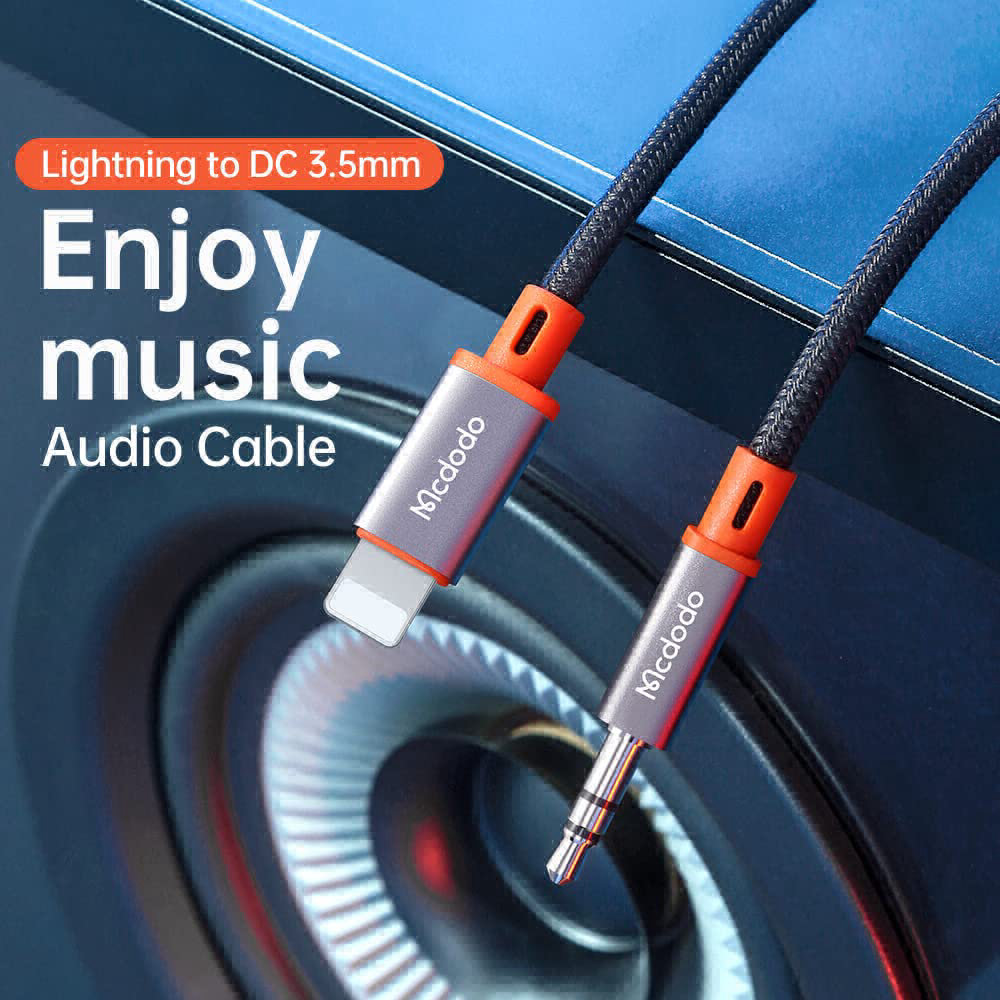 Mcdodo kabel audio for lightning IP-DC Black CA0780 1.2m