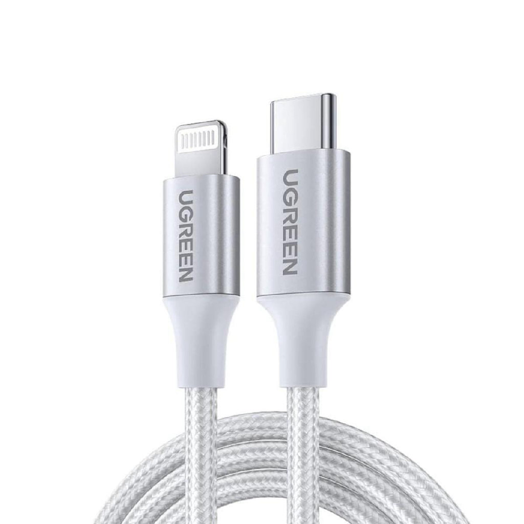 UGREEN Kabel USB-C to Lightning Nylon 1M Silver 70523