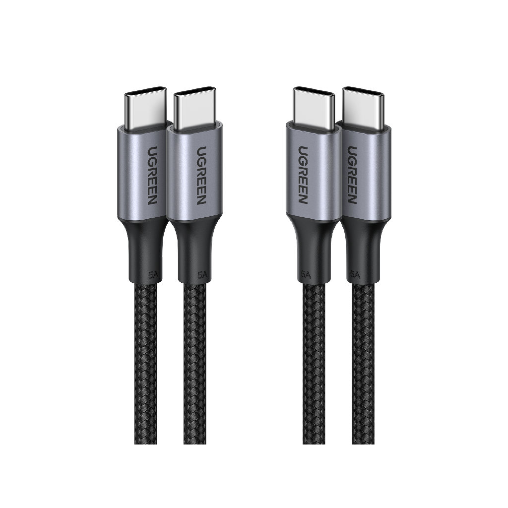 Ugreen 70427 Kabel USB C to C Nylon 1M Hitam