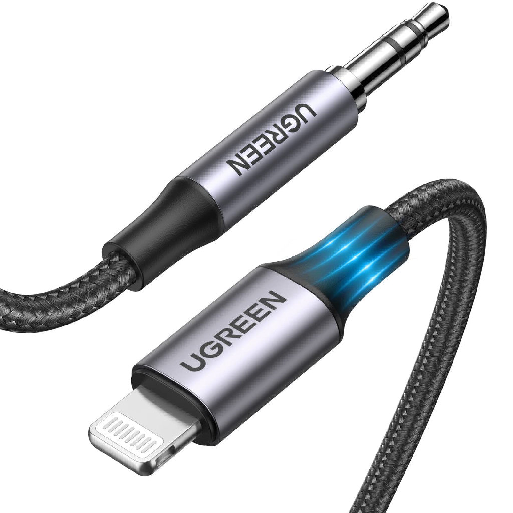 Ugreen Konektor Audio 3.5mm To Lightning 10cm