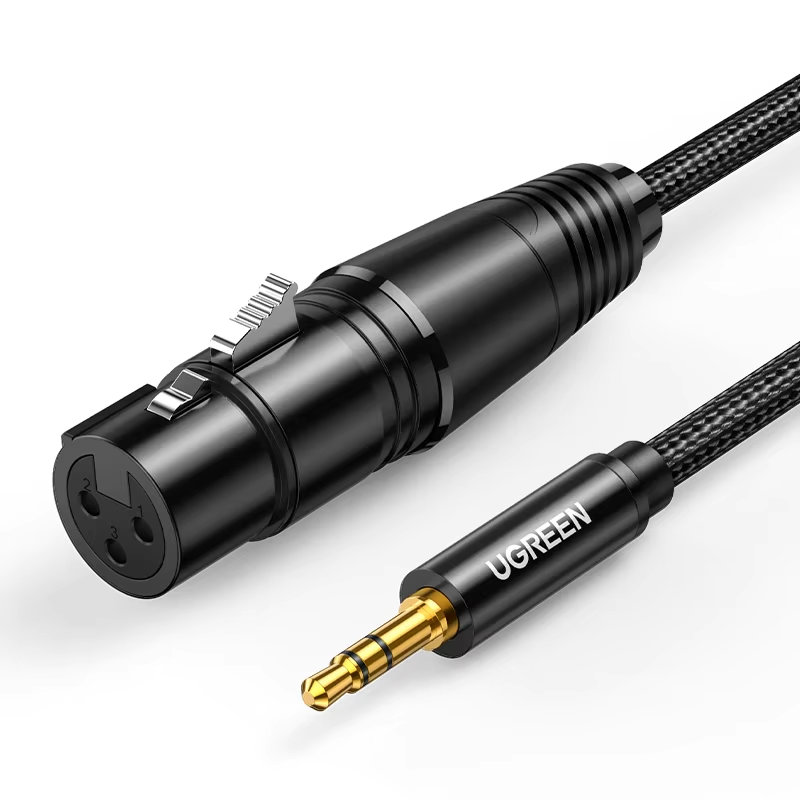 Jual UGREEN Kabel XLR Microphone Female to Aux 3.5mm Male ...