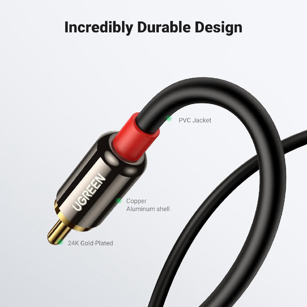 Ugreen 10590 3.5M-RCA 3M BLK 3,5 meter 2K