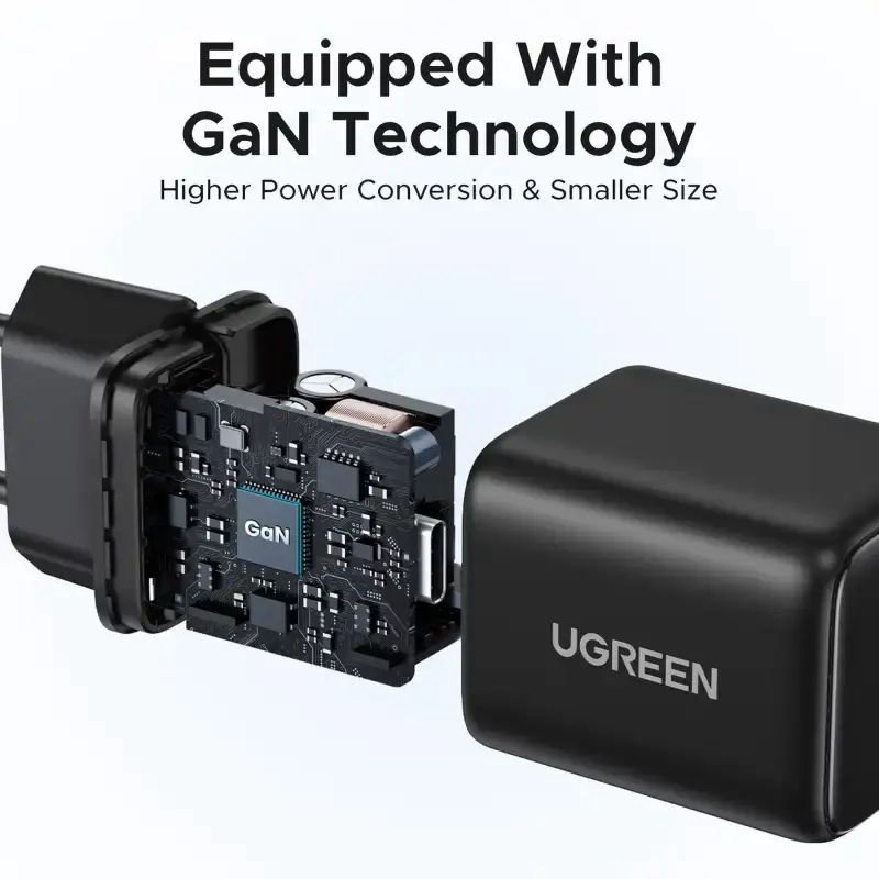 Ugreen Charger Set 30W GaN Hitam