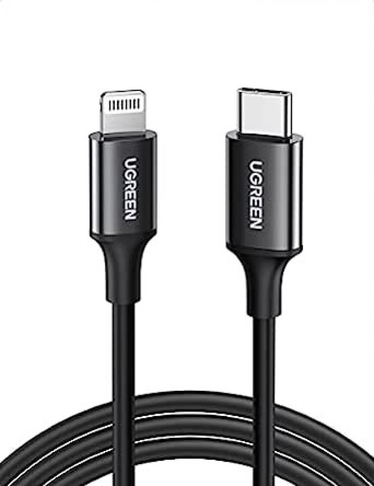Ugreen Kabel USB-C To Lightning Nylon 1M Hitam