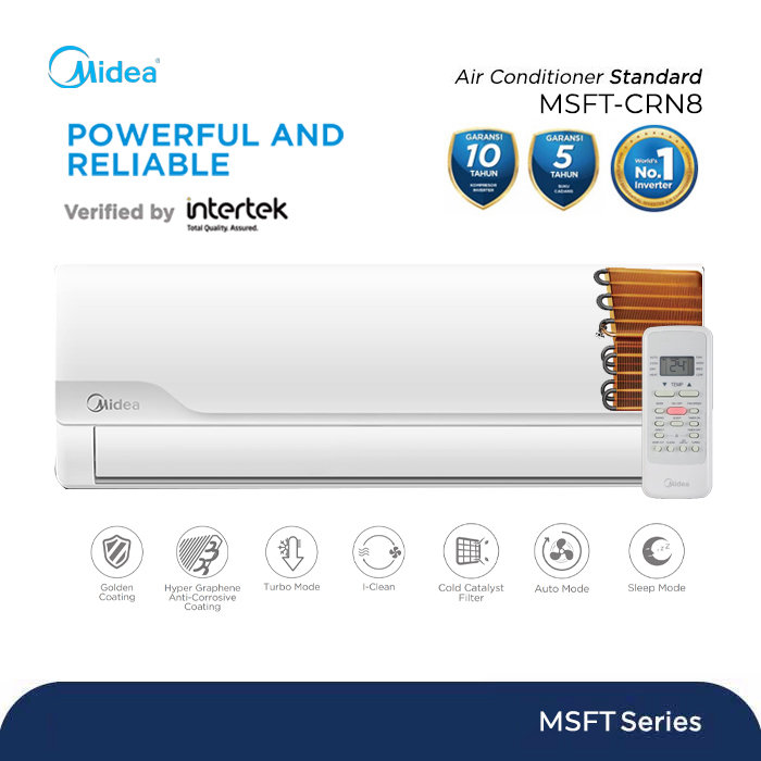 AC Split Midea MSFT-05CRN8 1/2PK 385 Watt