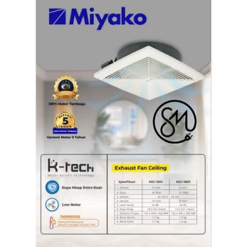 Fan Exhaust 10" Miyako KEC-1001