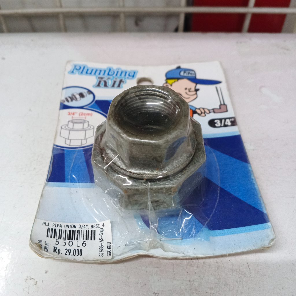 GE - Pipa Besi Watermur Union 3/4 Inch